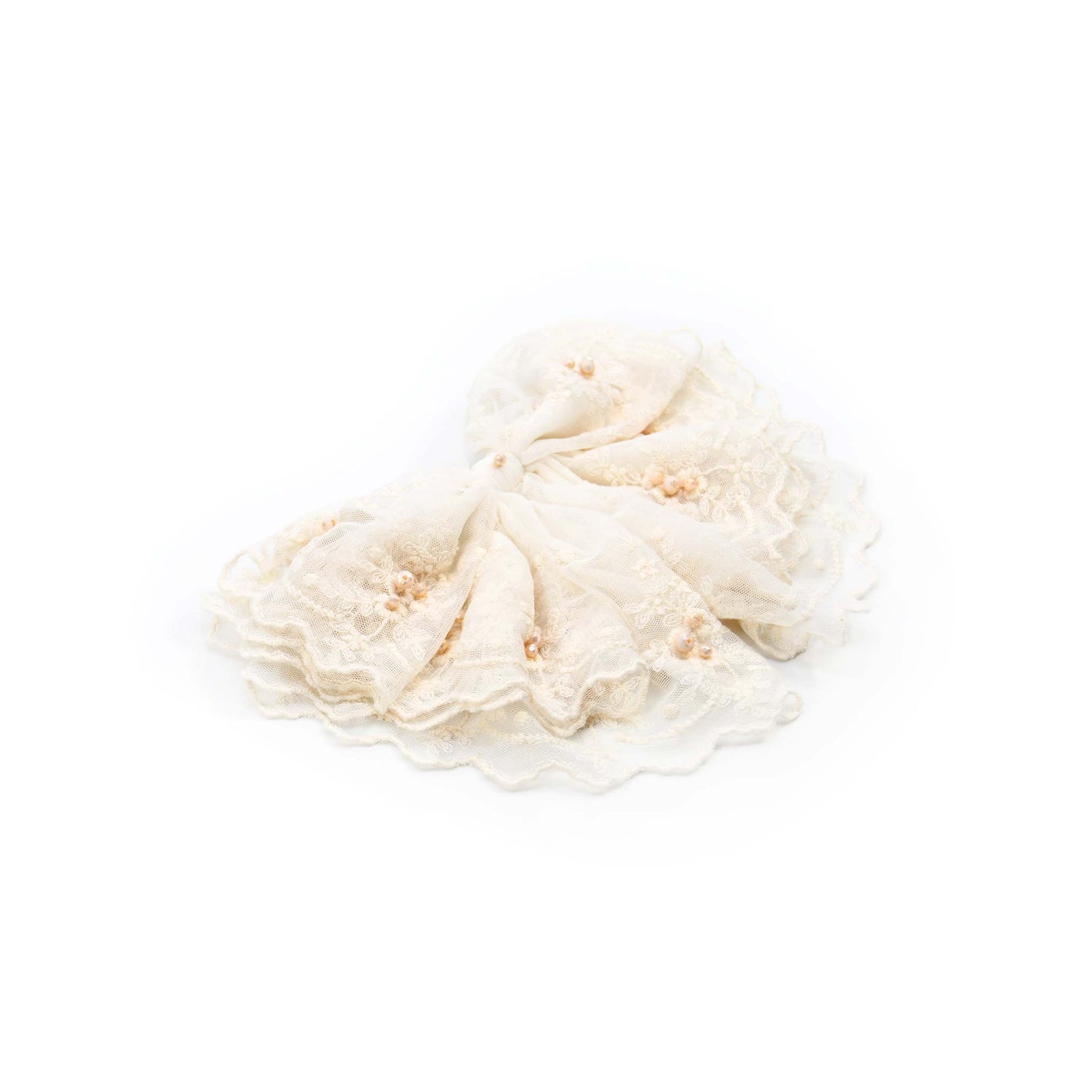 Milky Way Floral Lace Hair Barrette ADIBA
