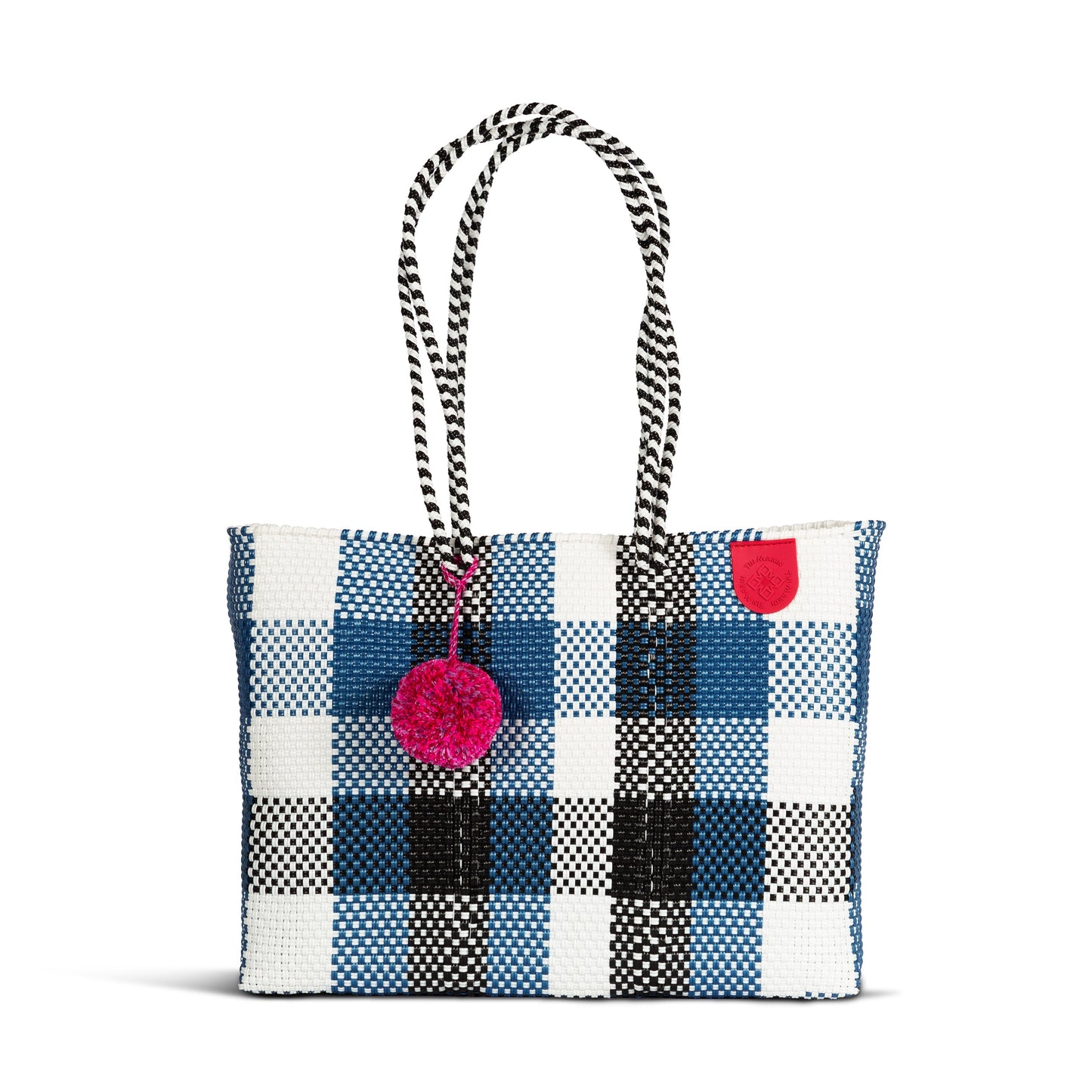 Woven Super Tote Water-Resistant Beach Bag Mykonos