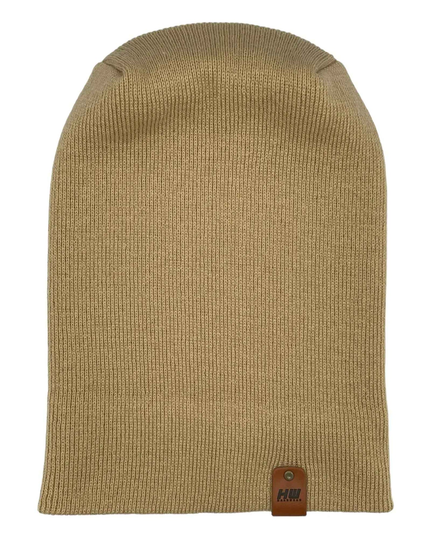 NEW HAAKWEAR H-Stitch Cuffed Beanie - Designed and Made in USA (Patented Design) - Dune Beige