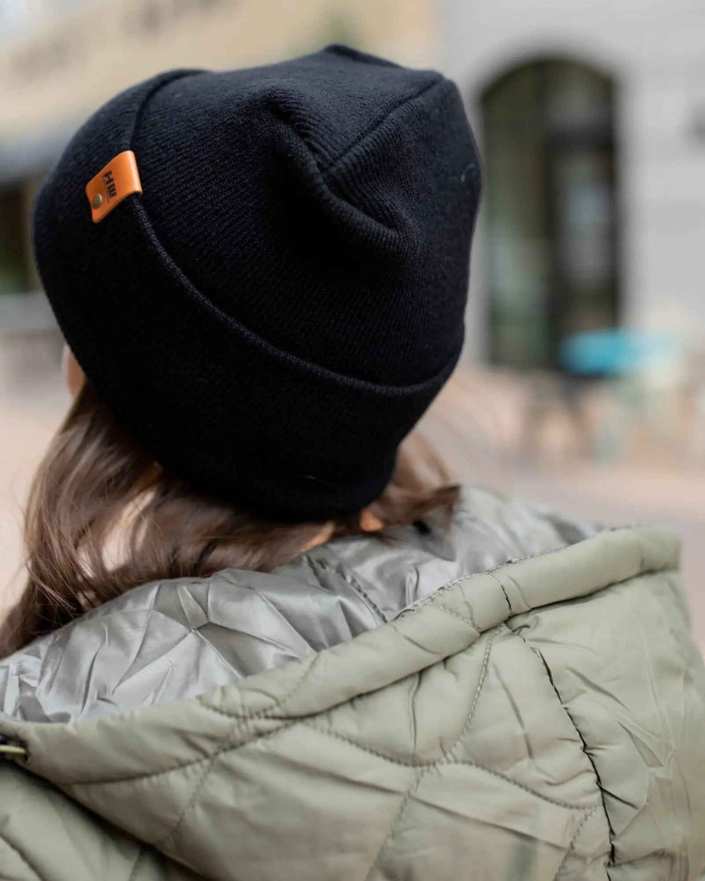 NEW HAAKWEAR H-Stitch Cuffed Beanie - Designed and Made in USA (Patented Design) - Midnight Black