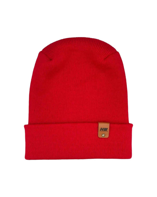NEW HAAKWEAR H-Stitch Cuffed Beanie - Designed and Made in USA (Patented Design) - Scarlet Red