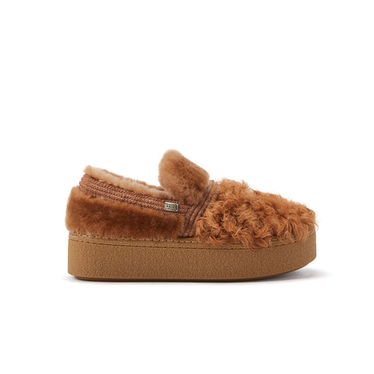 Nordske Tan Mixed Texture Sheepskin Loafer Australia Luxe Collective