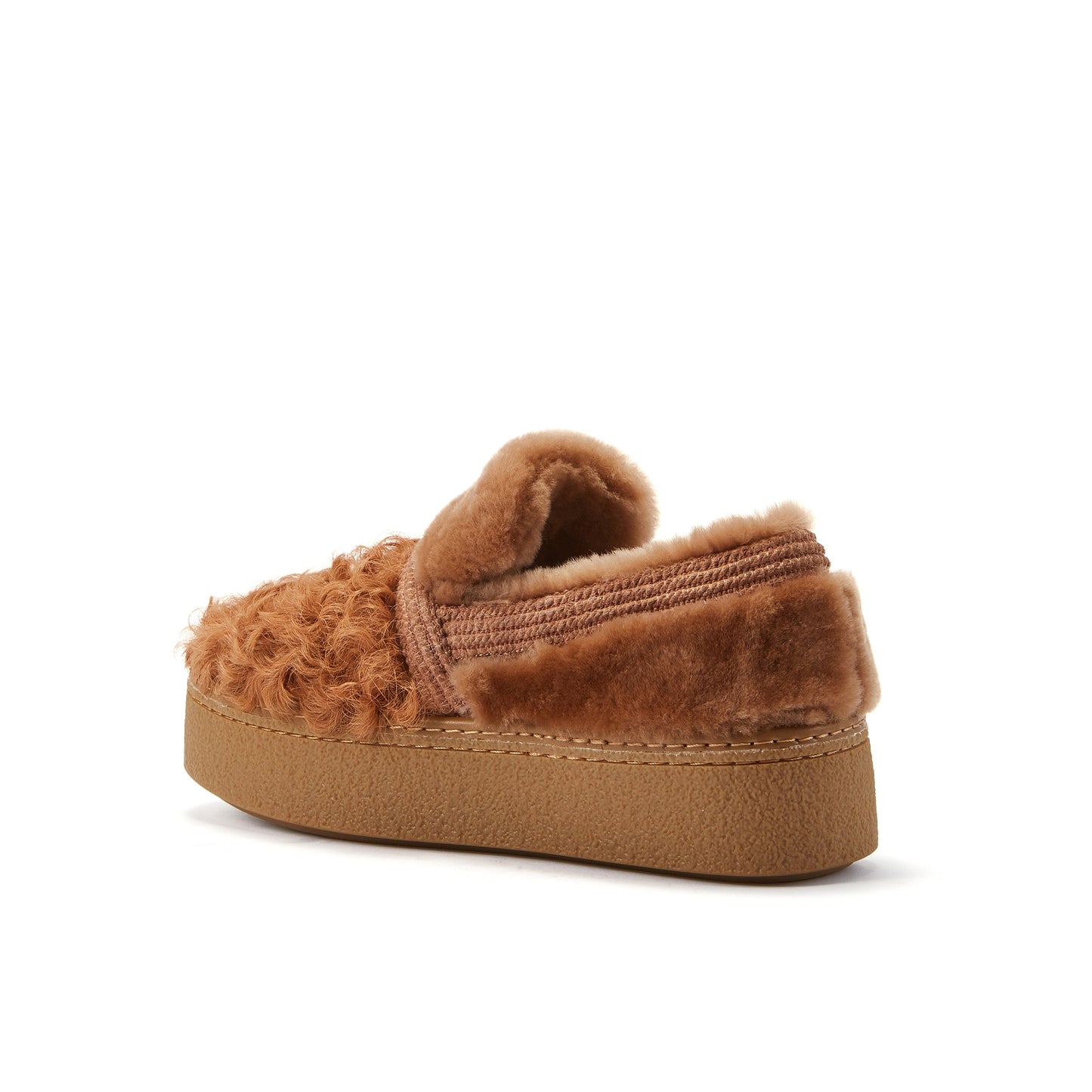 Nordske Tan Mixed Texture Sheepskin Loafer Australia Luxe Collective