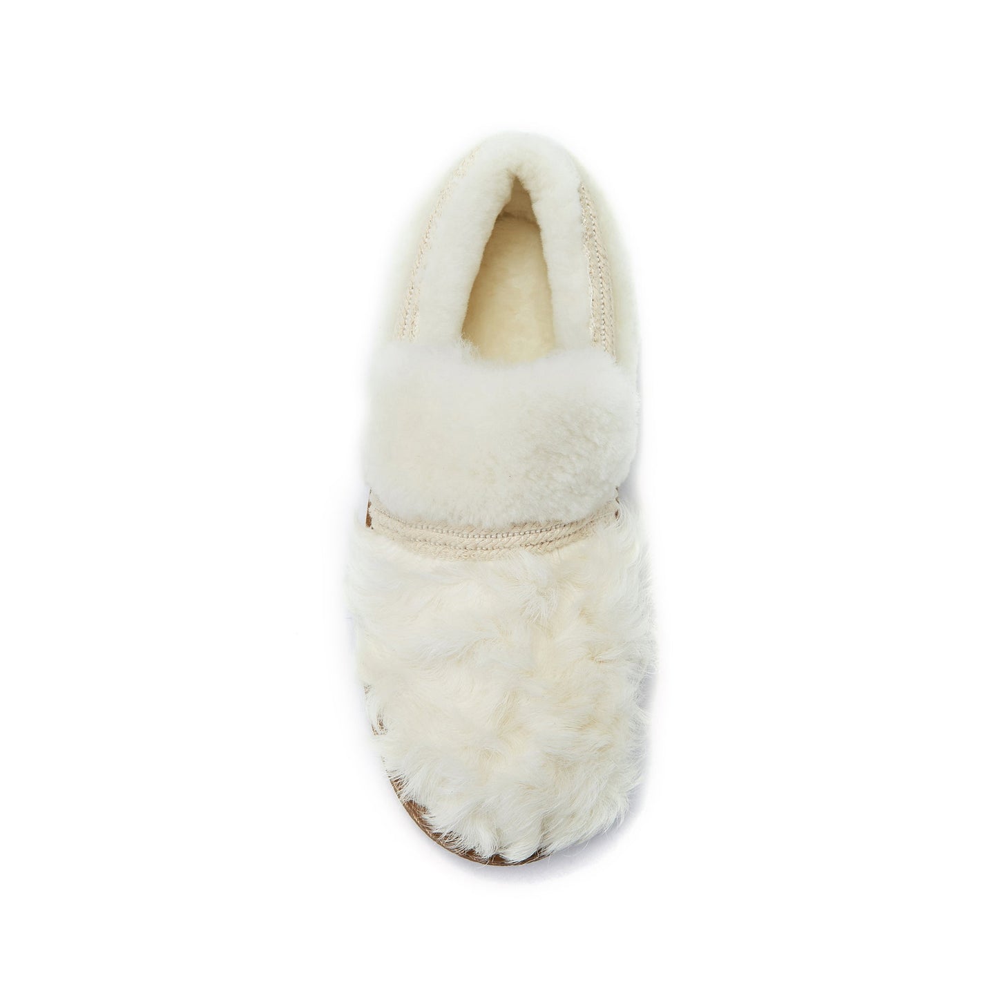 Cold Weather Classic Loafer Mixed Texture Sheepskin NORDSKE WHITE