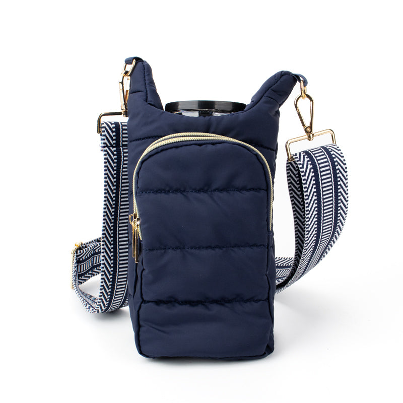 Water Tumbler Carrier Adjustable Strap Crossbody The Capri