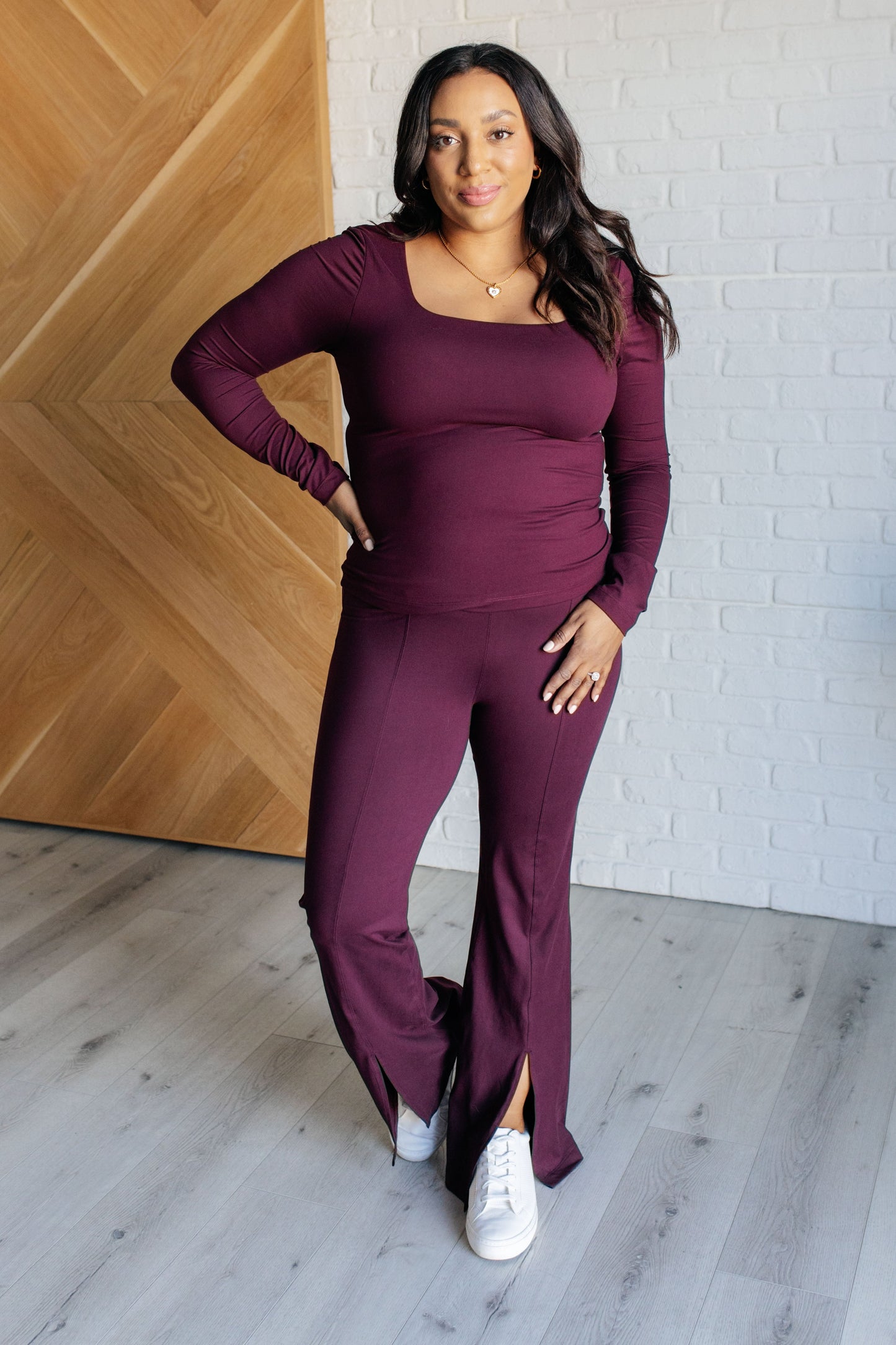 Stamina Stride Flare Cassis High Waist Leggings Stamina