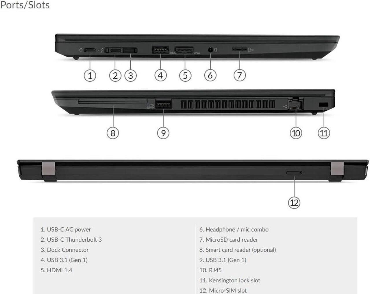 Lenovo 14" Thinkpad T490 i5 8th‑Gen FHD Display 16 GB RAM / 256 GB SSD