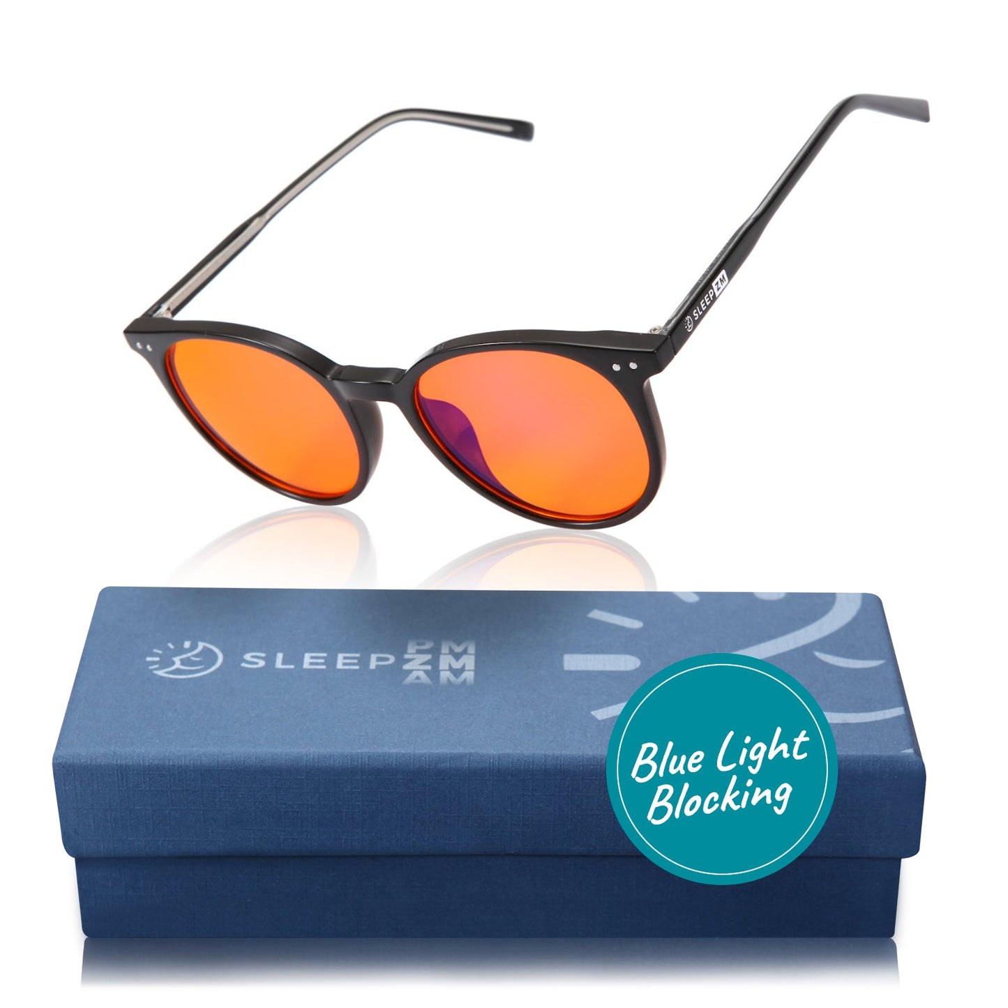 Night-time Oracle Blue Light Blocking Glasses Black by Sleep ZM