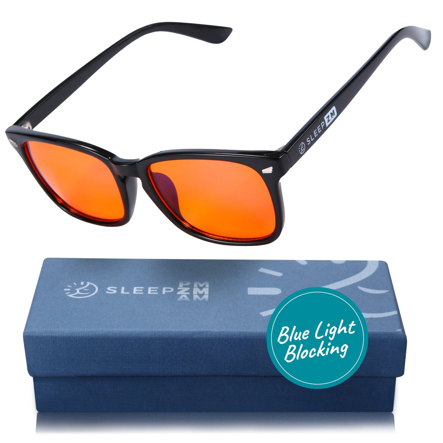 Night-Time Wayfarer Blue Light Blocking Glasses Black