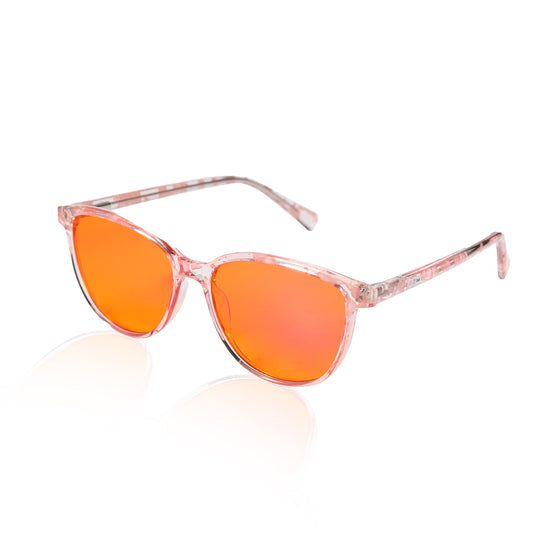 Night-Time Blue Light Blocking Wayfarer Glasses Pink Warrior