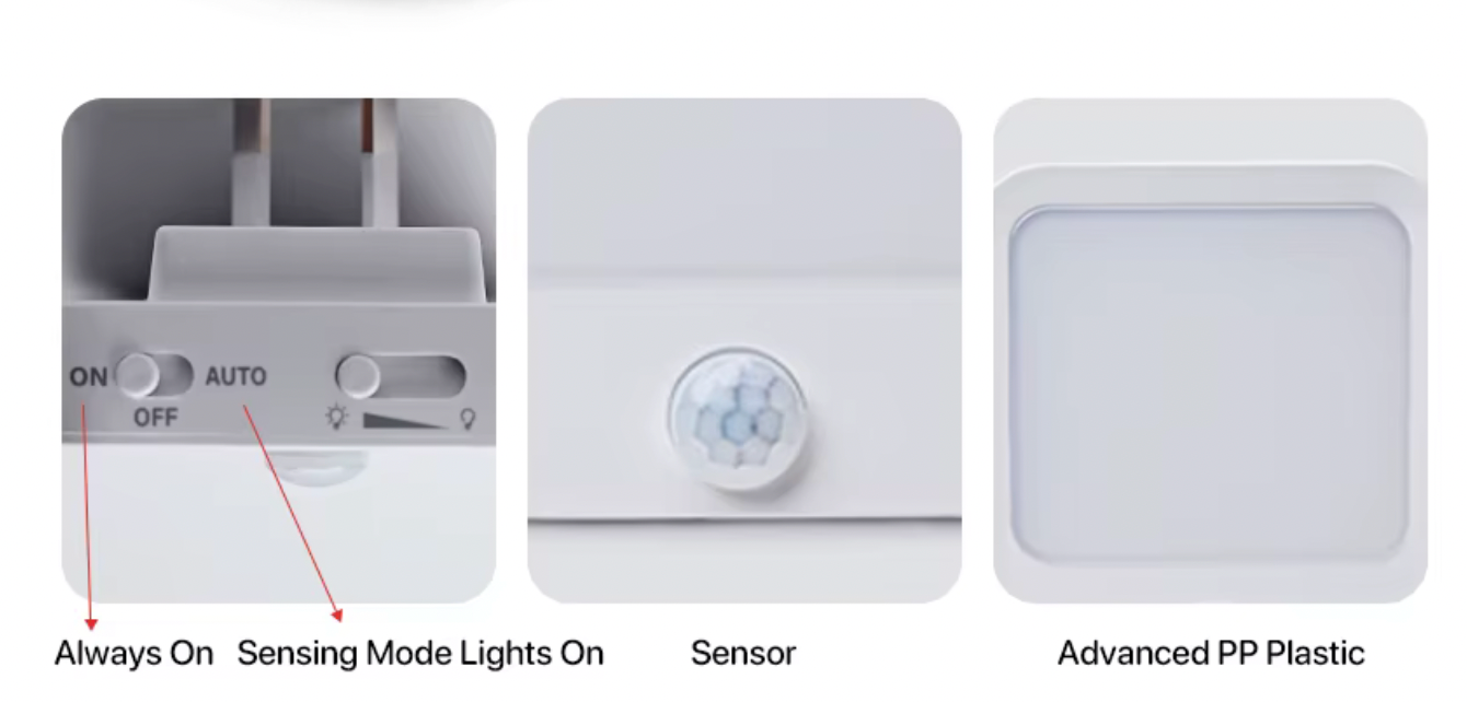 Nightlight Motion Sensing Red Circadian Friendly Nightlight DreamWalkerz