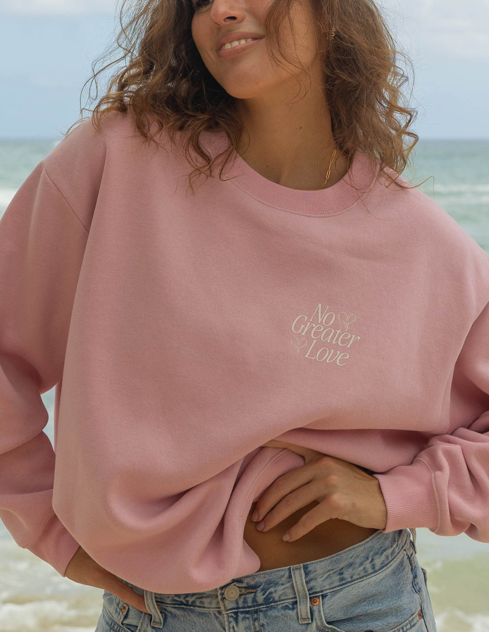No Greater Love Nectar Relaxed Unisex Crewneck