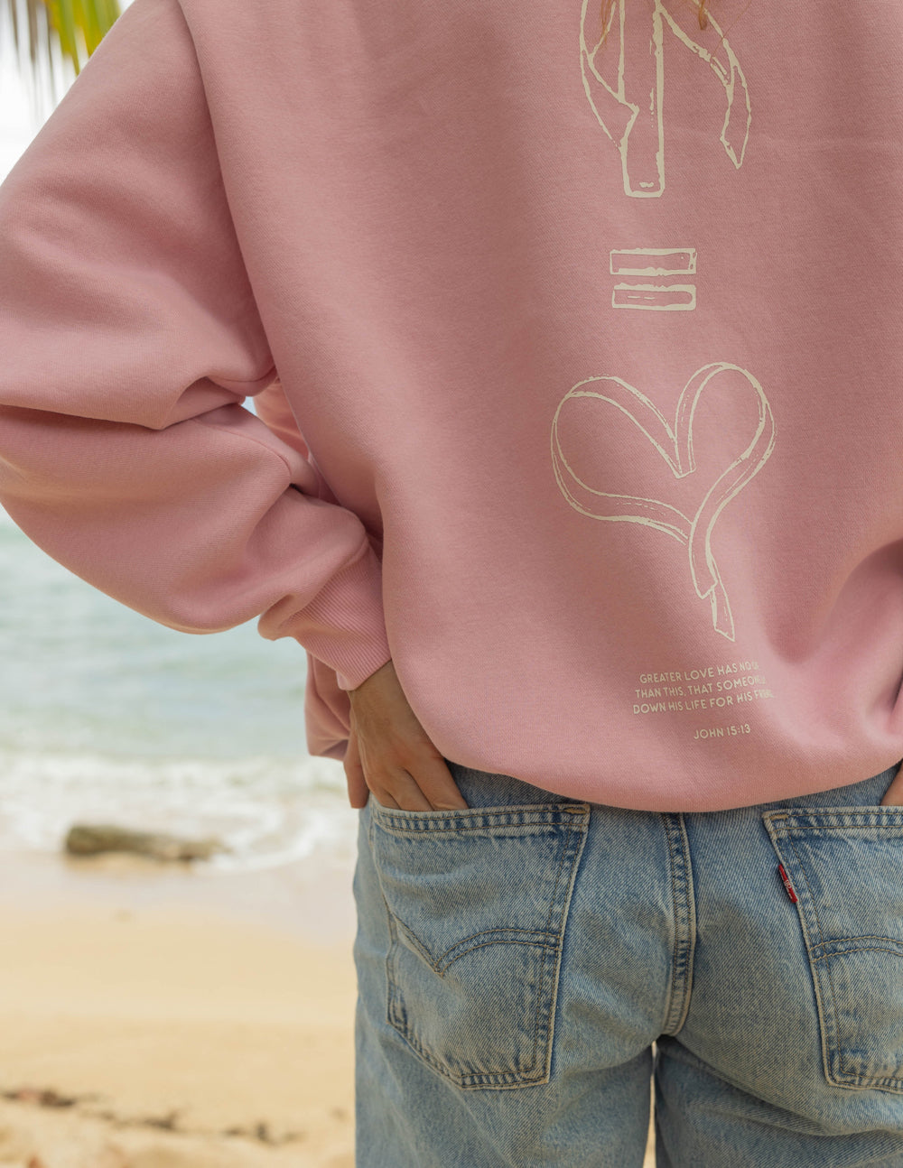 No Greater Love Nectar Relaxed Unisex Crewneck
