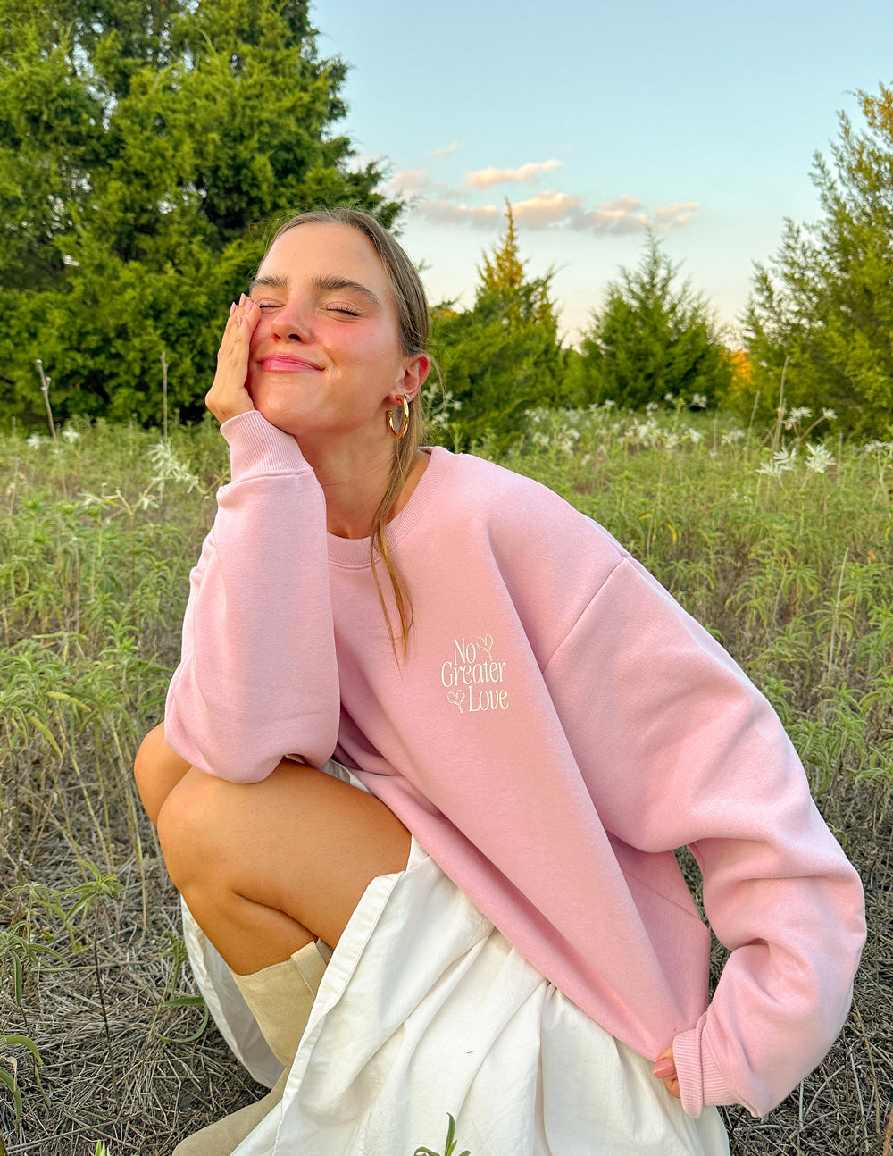 No Greater Love Nectar Relaxed Unisex Crewneck