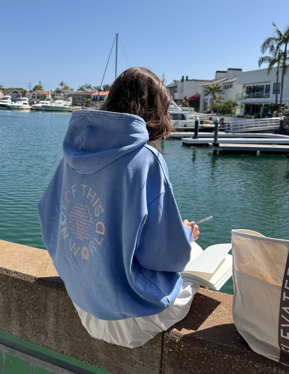 Not of This World Provence Blue Unisex Hoodie