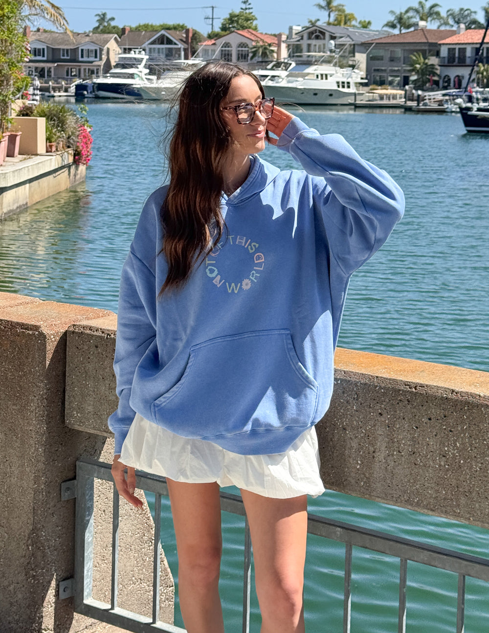 Not of This World Provence Blue Unisex Hoodie