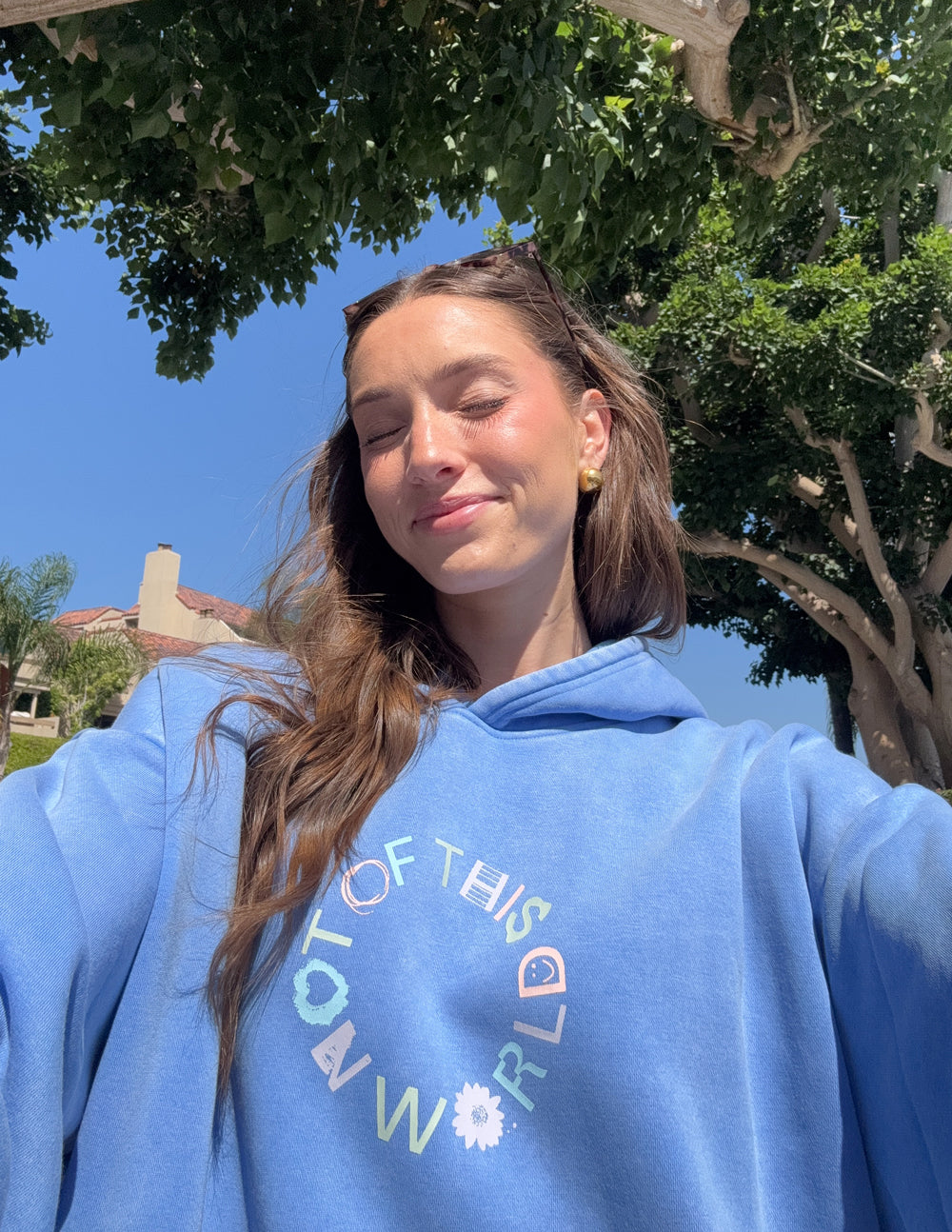 Not of This World Provence Blue Unisex Hoodie