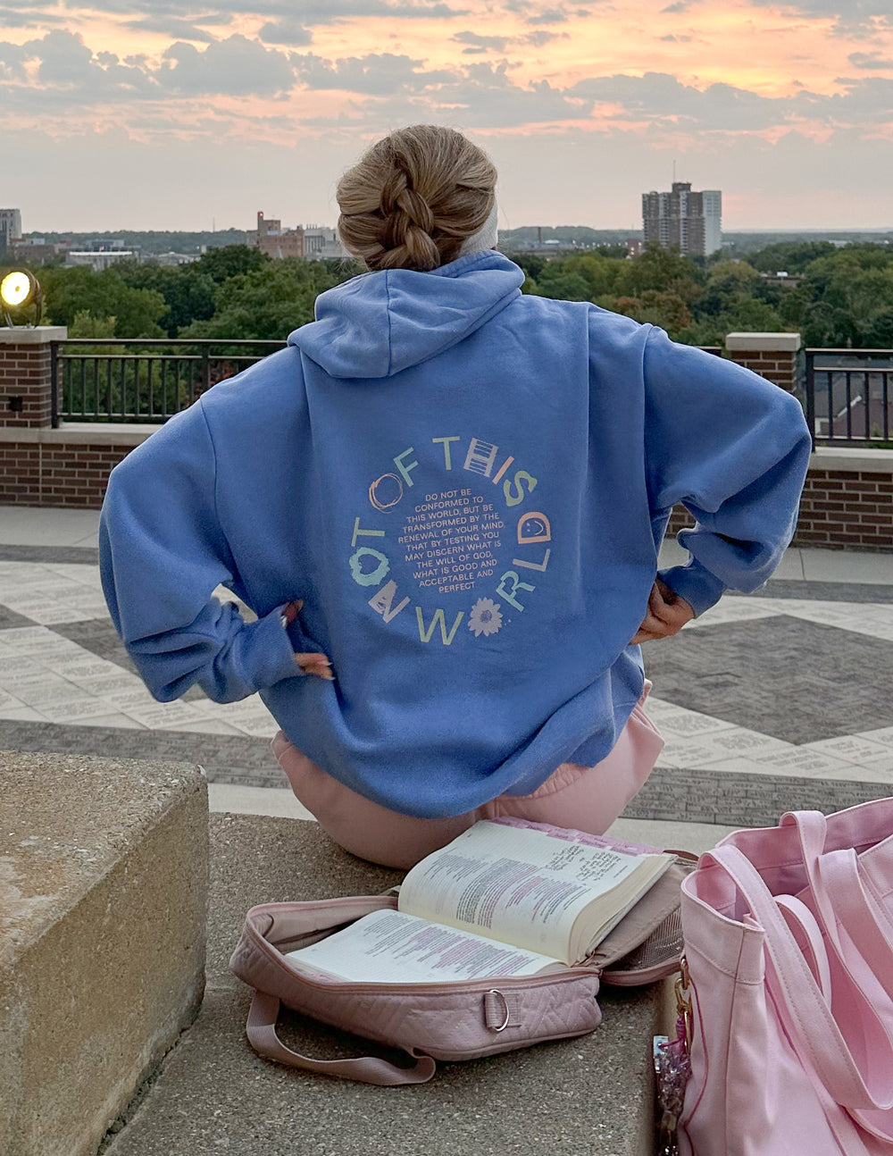 Not of This World Provence Blue Unisex Hoodie