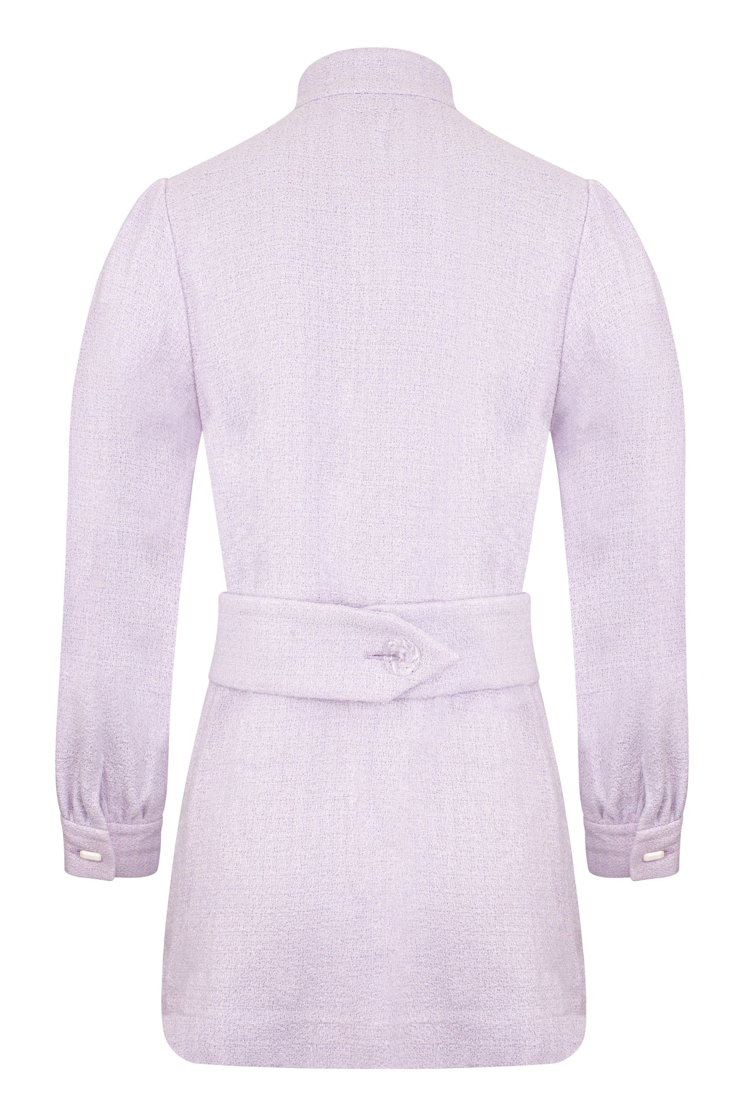 Lavender Tweed Cotton Coat Dress ADIBA