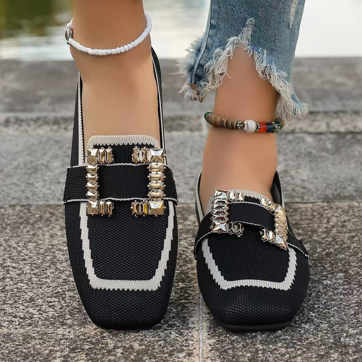 Vintage Suede Round-Toe Gommino Loafers Women’s Driving Style