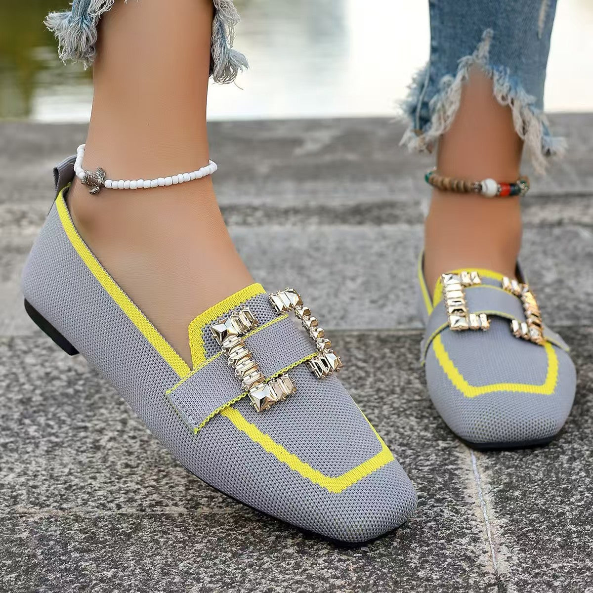 Vintage Suede Round-Toe Gommino Loafers Women’s Driving Style