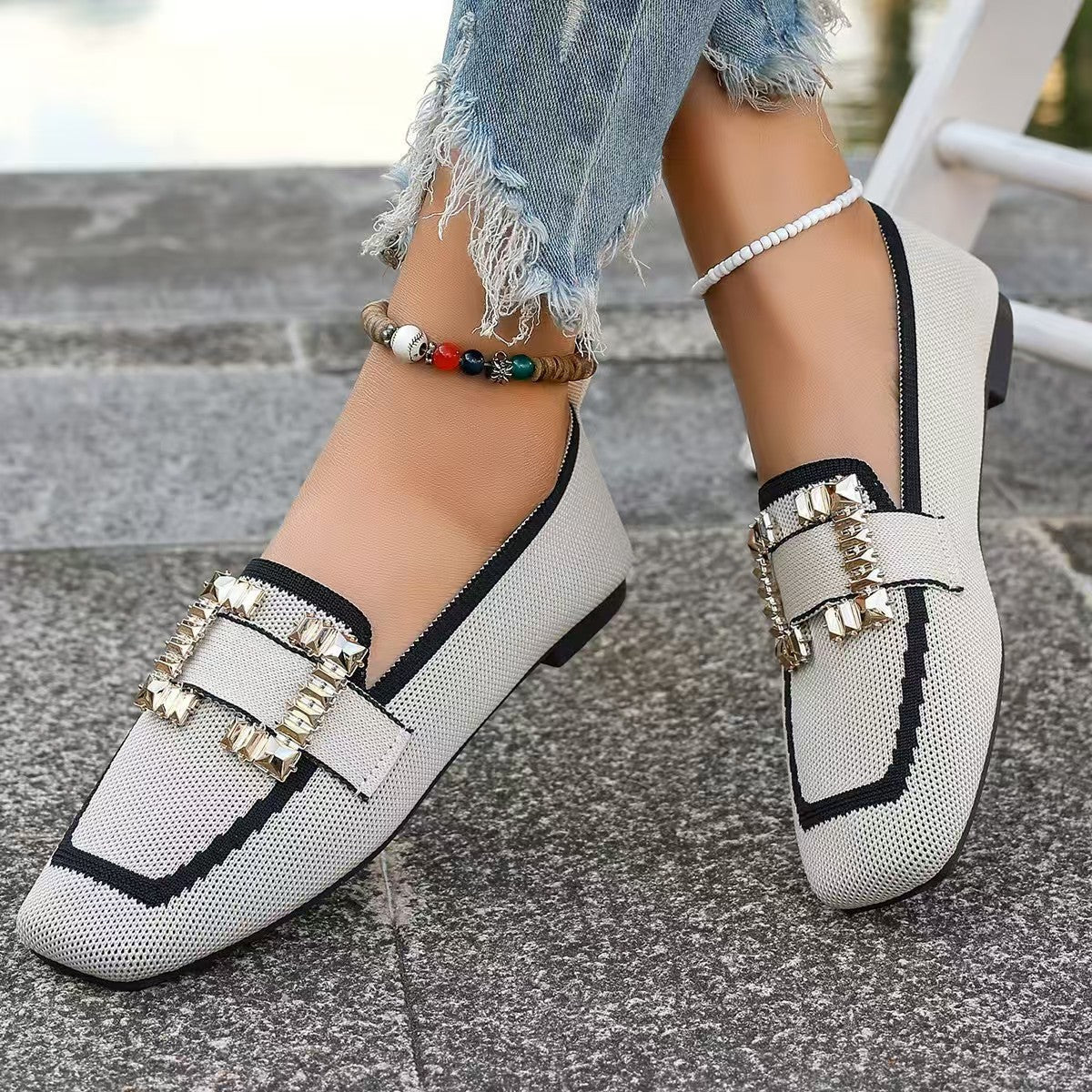 Vintage Suede Round-Toe Gommino Loafers Women’s Driving Style