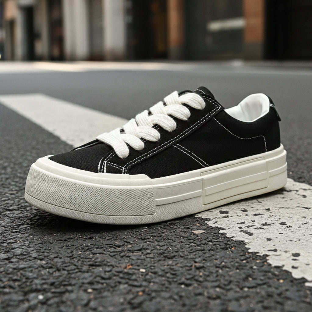 Canvas Platform Lifted Skate Shoes Casual & Sporty Women’s Sneakers