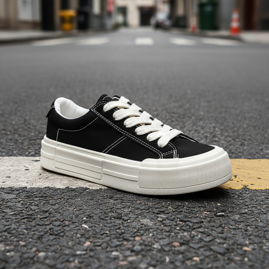 Canvas Platform Lifted Skate Shoes Casual & Sporty Women’s Sneakers