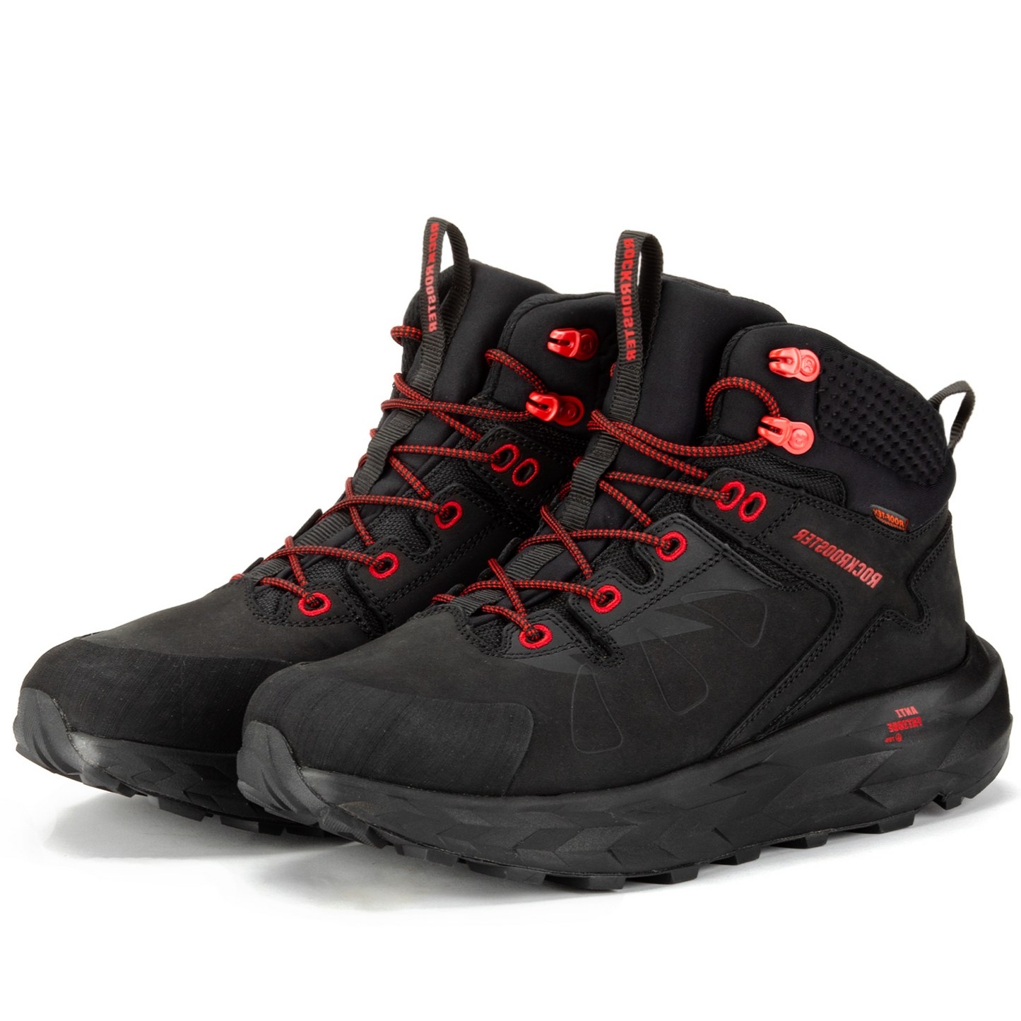 Waterproof 6 Inch Hiking Boots Farmington Black ROCKROOSTER