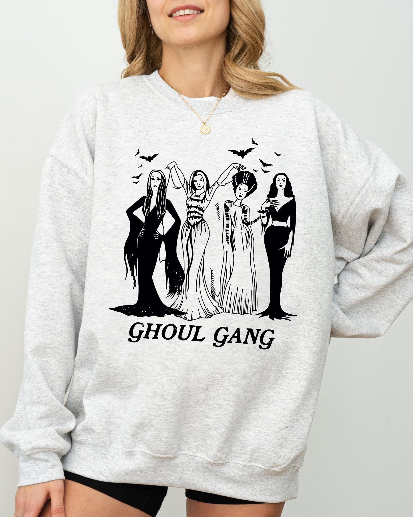 Ghoul Gang Funny Witch Aesthetic Halloween Costume Sweatshirt