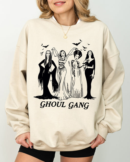 Ghoul Gang Funny Witch Aesthetic Halloween Costume Sweatshirt