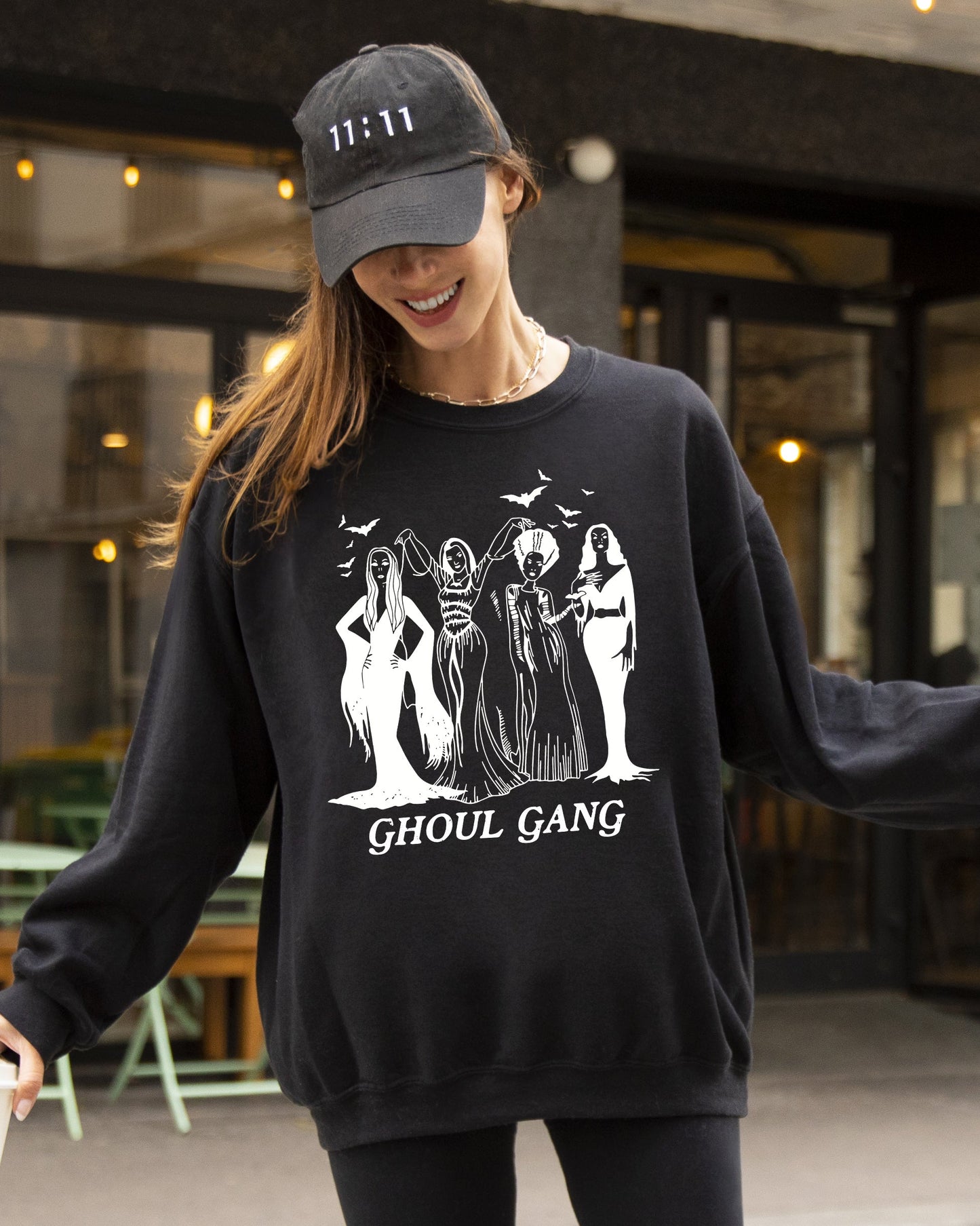 Ghoul Gang Funny Witch Aesthetic Halloween Costume Sweatshirt