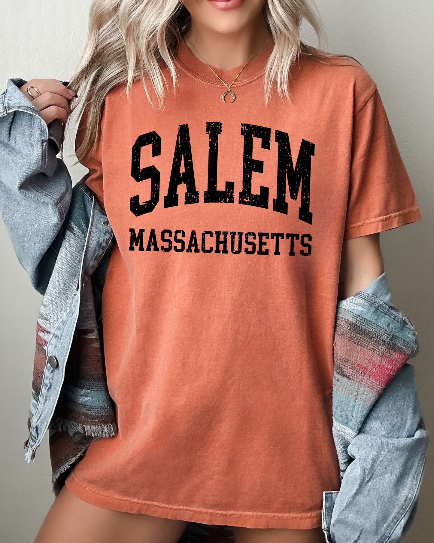 Salem Massachusetts, Funny, Witch, Aesthetic, Meme, Halloween, Spooky, Costume, Tshirt Comfort Colors T-Shirt