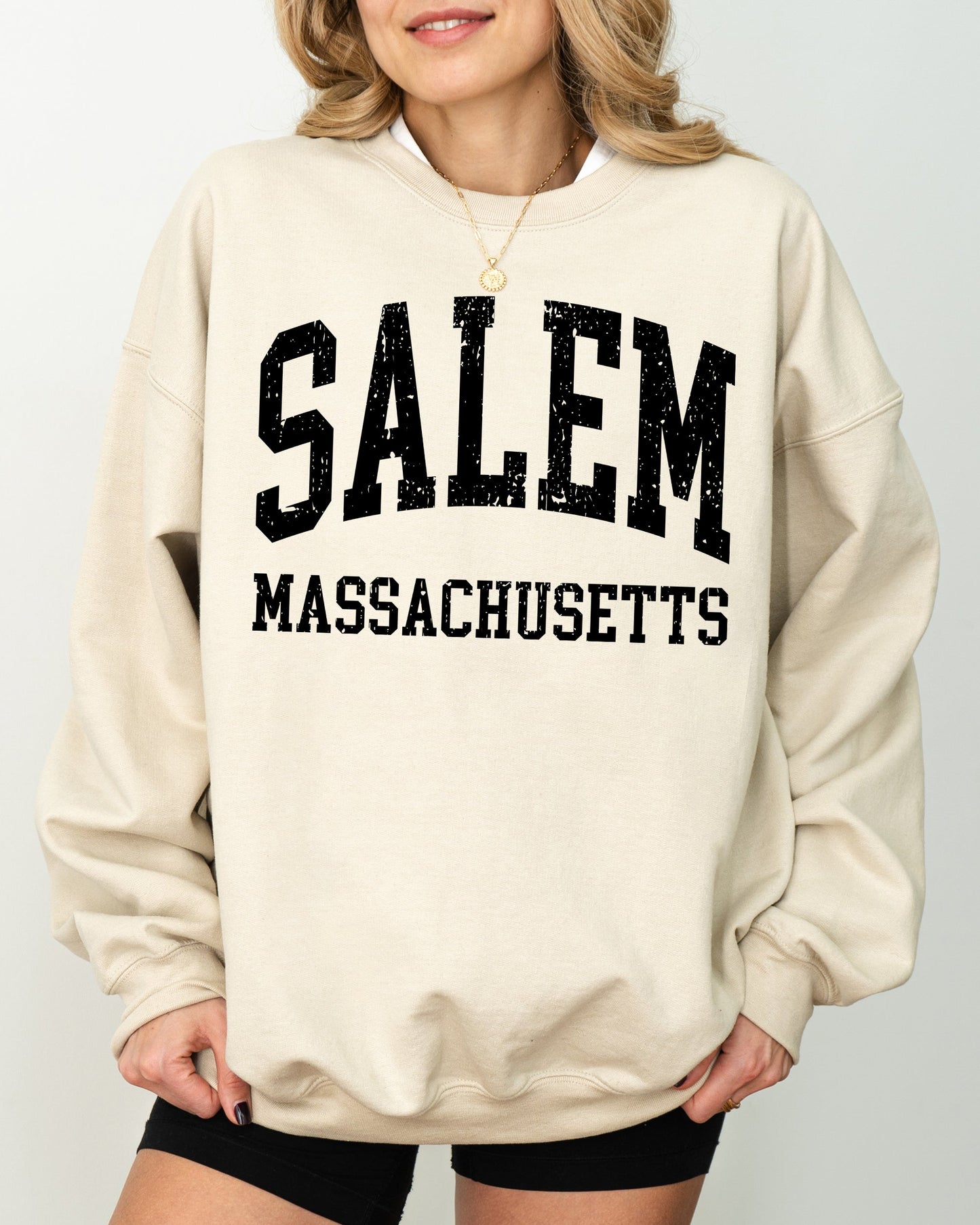 Salem Massachusetts, Funny, Witch, Aesthetic, Meme, Halloween, Spooky, Costume Sweatshirt