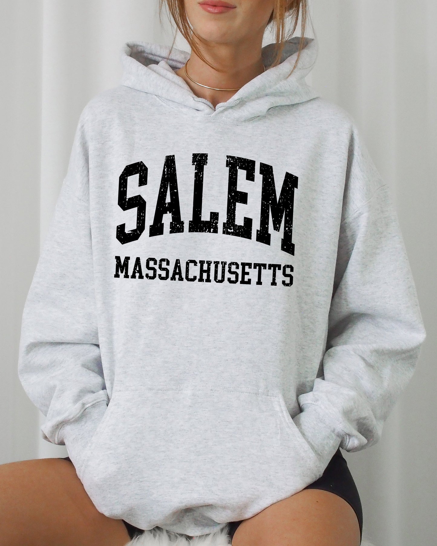 Salem Massachusetts, Funny, Witch, Aesthetic, Meme, Halloween, Spooky, Costume, Hoodie, Hooded Sweatshirt