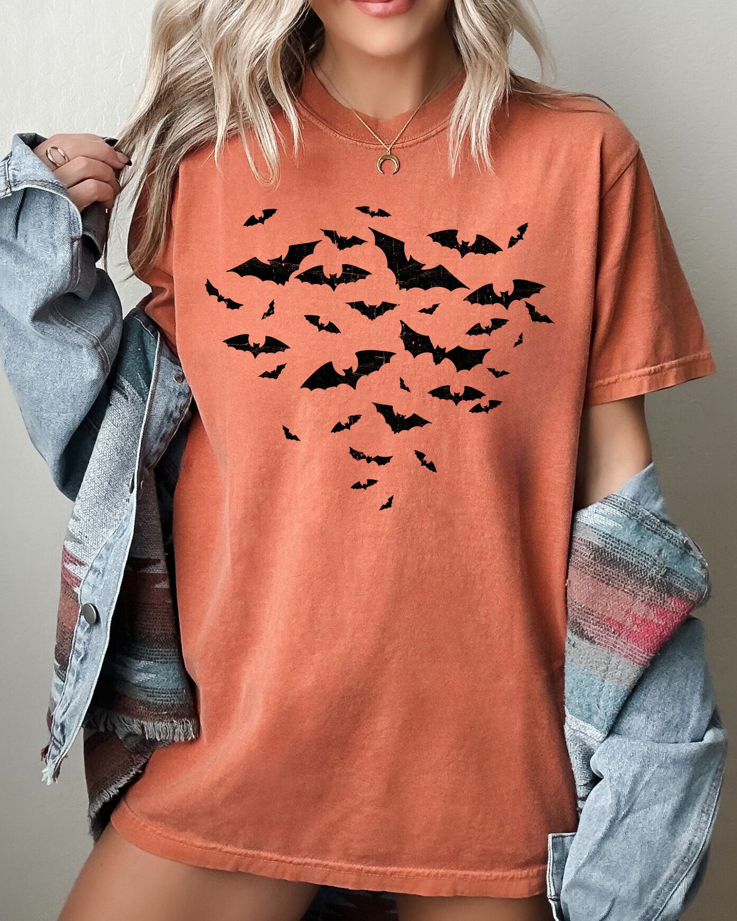 Flying Bats Aesthetic Costume T-Shirt Comfort Colors T-Shirt