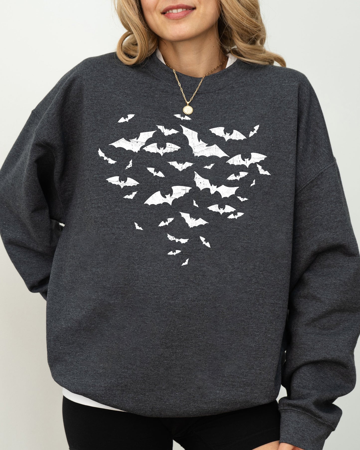 Flying Bats Funny Halloween Costume Sweatshirt