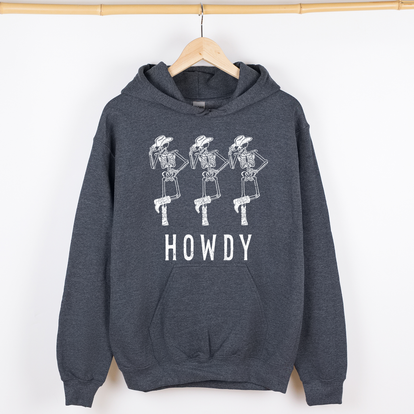 Howdy Skeleton Funny Graphic Hoodie Hooded Sweatshirt Refinery Number One