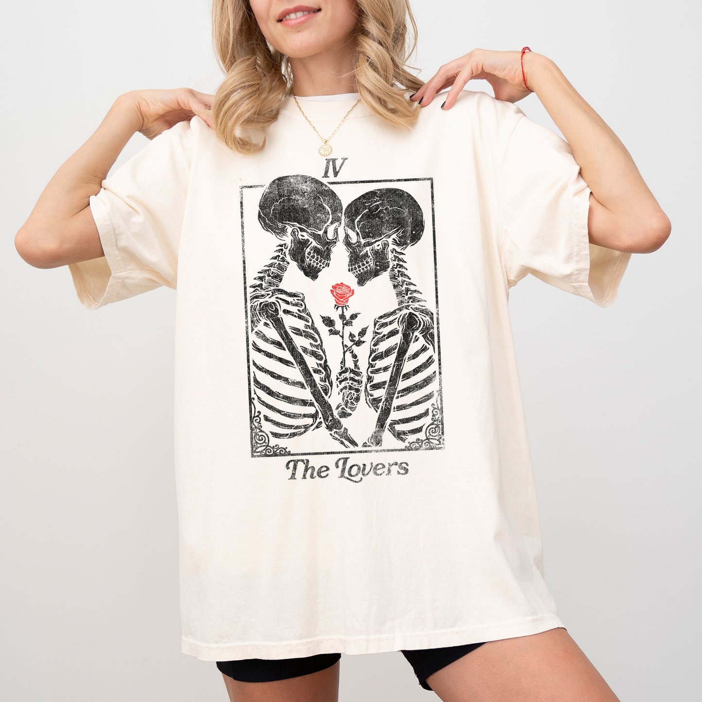 The Lovers, Skeleton, Ghost, Funny, Witch, Aesthetic, Meme, Halloween, Spooky, Costume, Tshirt Comfort Colors T-Shirt