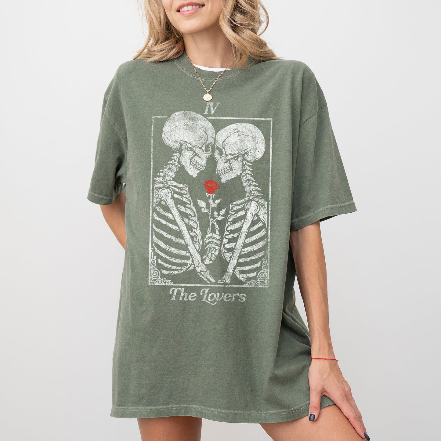 The Lovers, Skeleton, Ghost, Funny, Witch, Aesthetic, Meme, Halloween, Spooky, Costume, Tshirt Comfort Colors T-Shirt