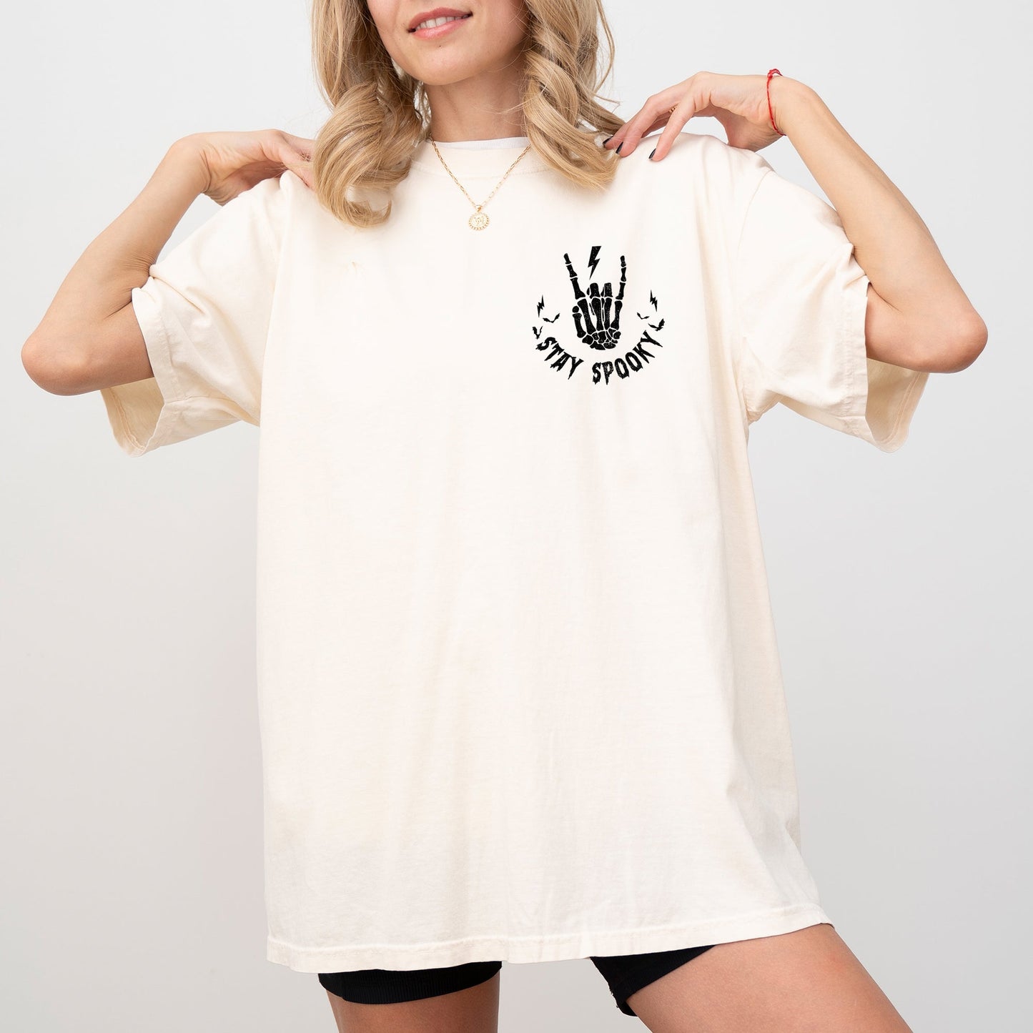 Stay Spooky, Pocket, Skeleton, Ghost, Funny, Witch, Aesthetic, Meme, Halloween, Spooky, Costume, Tshirt Comfort Colors T-Shirt