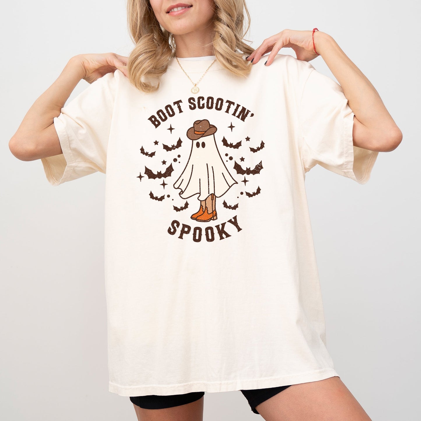 Boot Scootin' Spooky Halloween Graphic Tee Comfort Colors T-Shirt