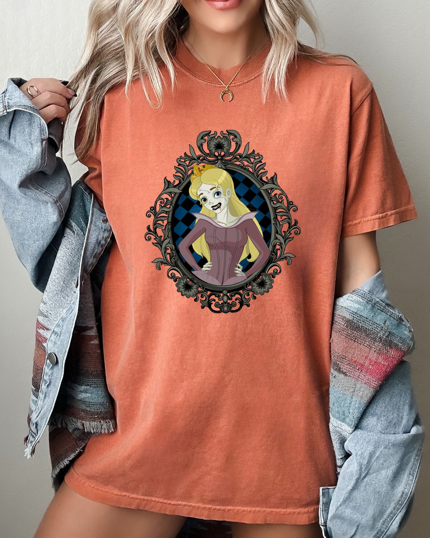 Sleeping Beauty, Princess, Skeleton, Funny, Witch, Aesthetic, Meme, Halloween, Spooky, Costume, Tshirt Comfort Colors T-Shirt