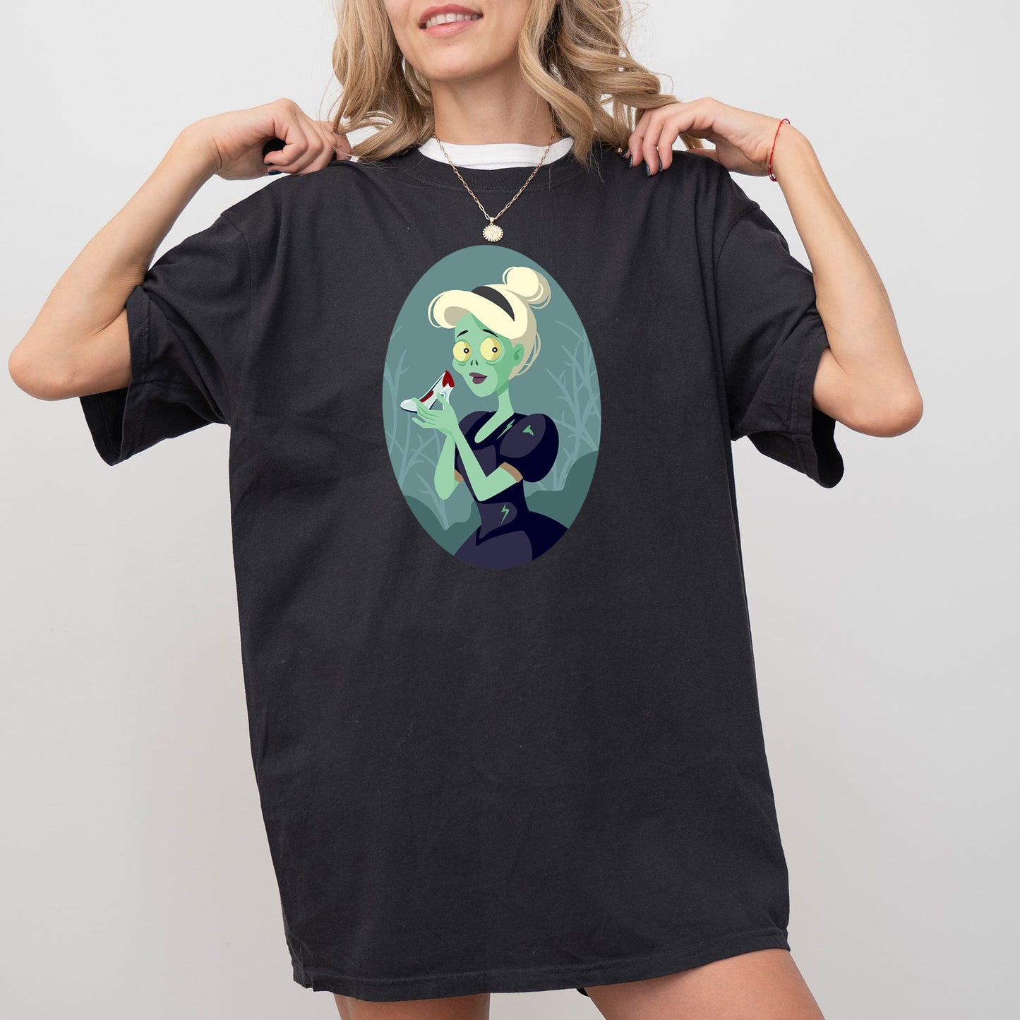 Cinderella Princess Skeleton Funny Witch Halloween Spooky Costume Tshirt Comfort Colors T-Shirt