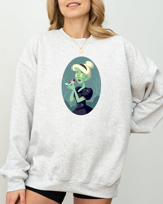 Halloween Aesthetic Costume Sweatshirt Cinderella Princess Skeleton Witch