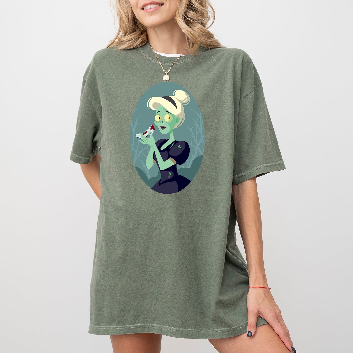 Cinderella Princess Skeleton Funny Witch Halloween Spooky Costume Tshirt Comfort Colors T-Shirt