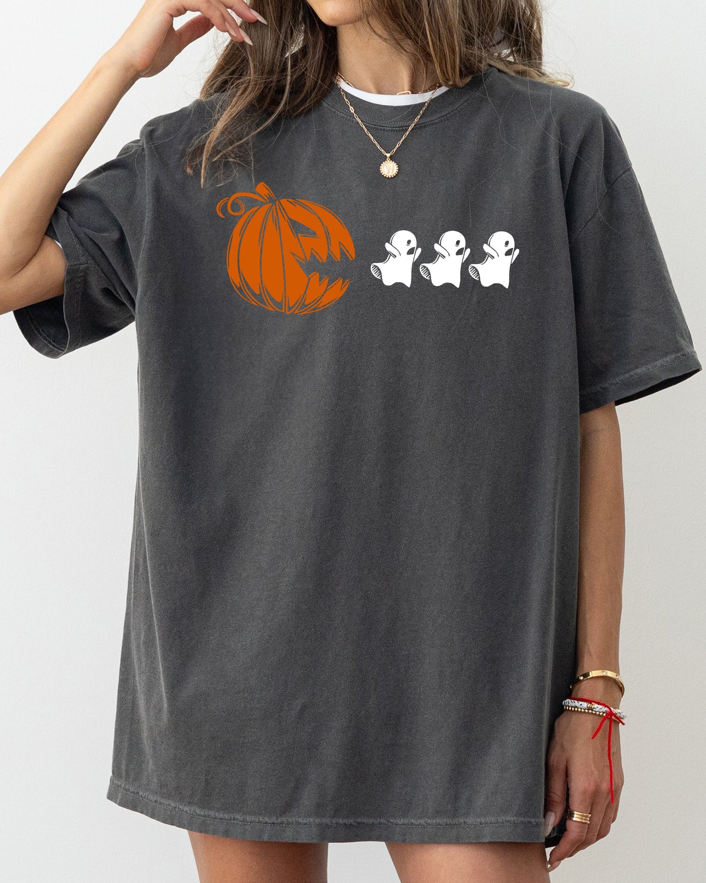 Pumpkin Pacman, Spooky, Skeleton, Funny, Witch, Aesthetic, Meme, Halloween, Costume, Tshirt Comfort Colors T-Shirt