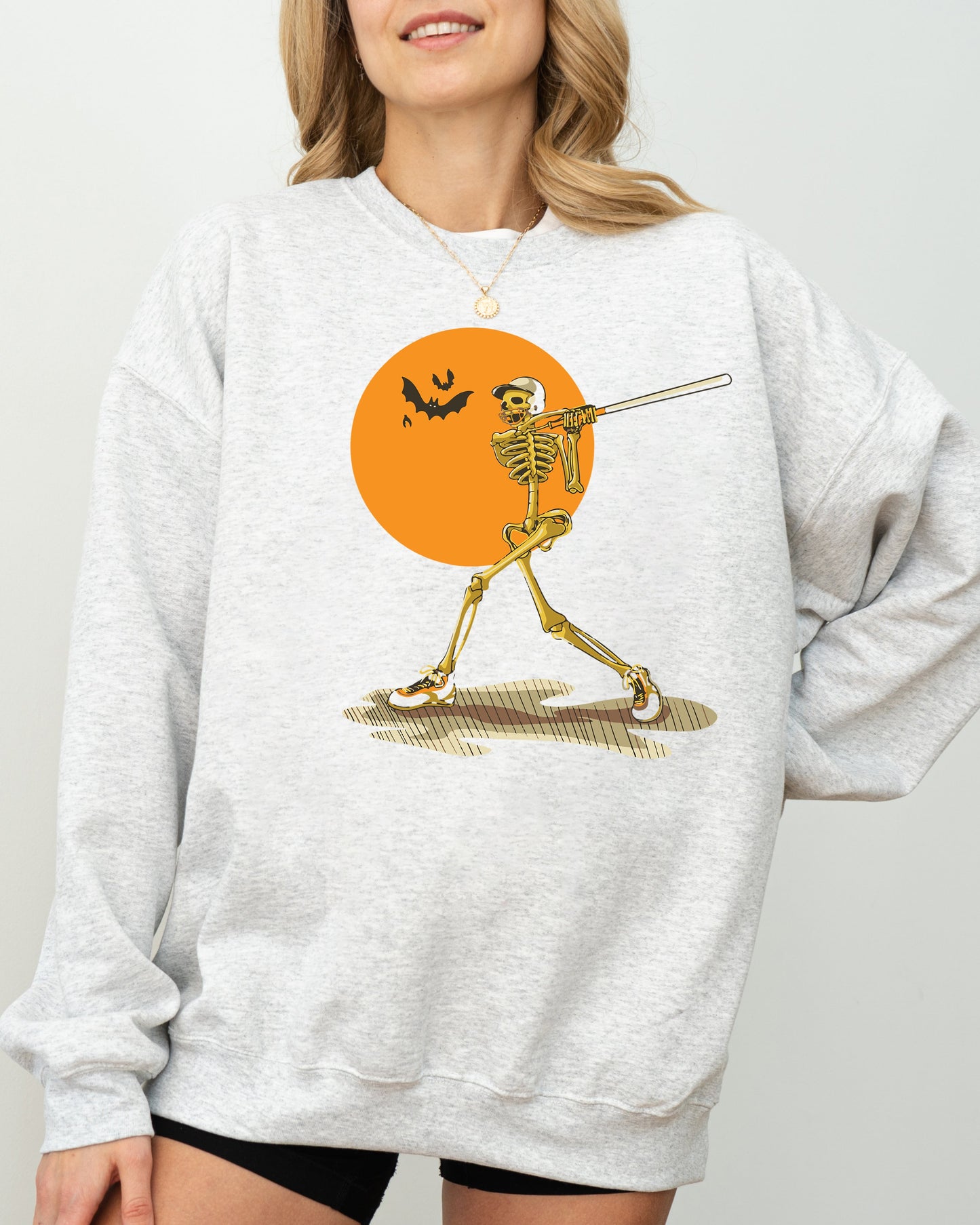Golf Skeleton Funny Witch Halloween Costume Sweatshirt