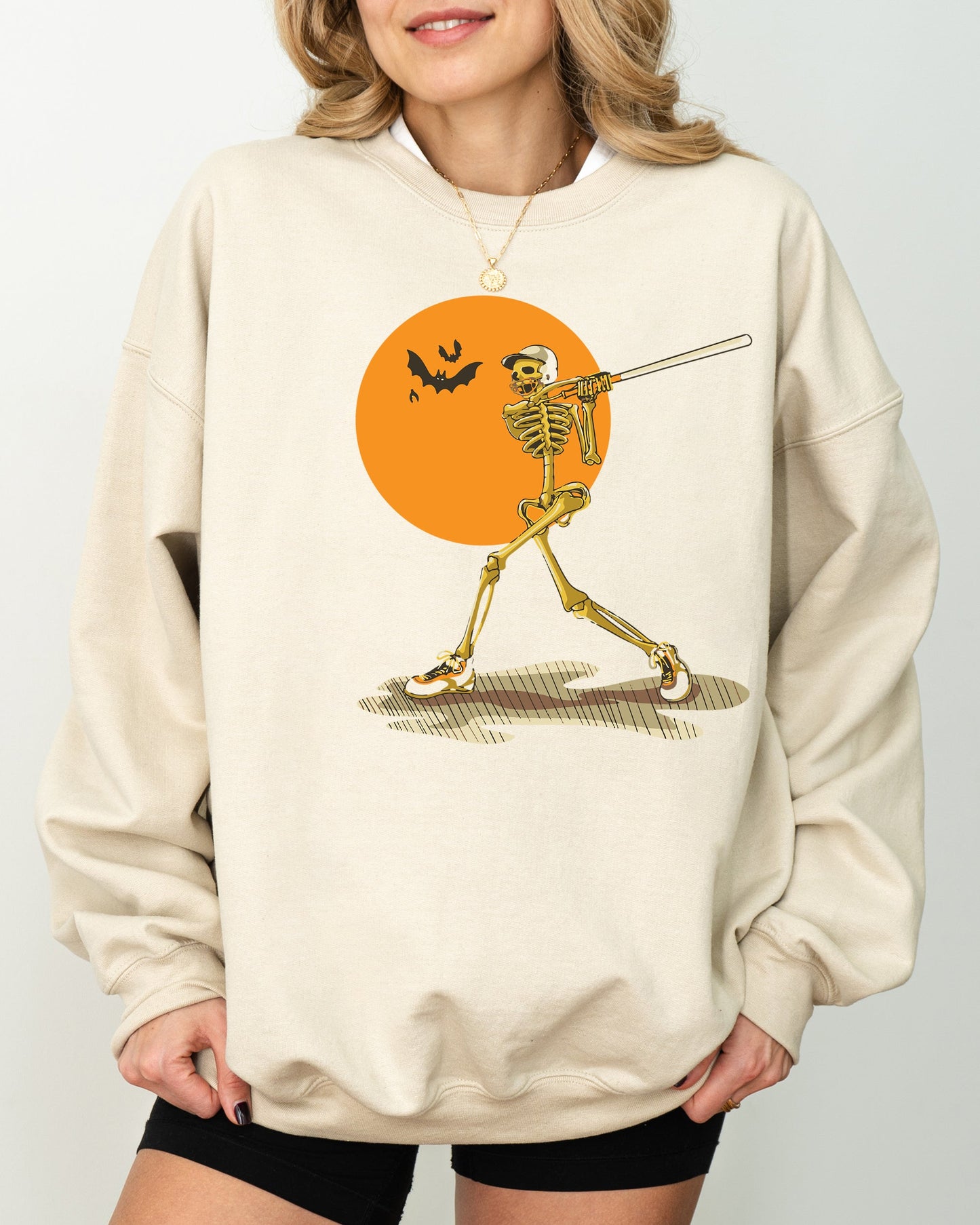 Golf Skeleton Funny Witch Halloween Costume Sweatshirt