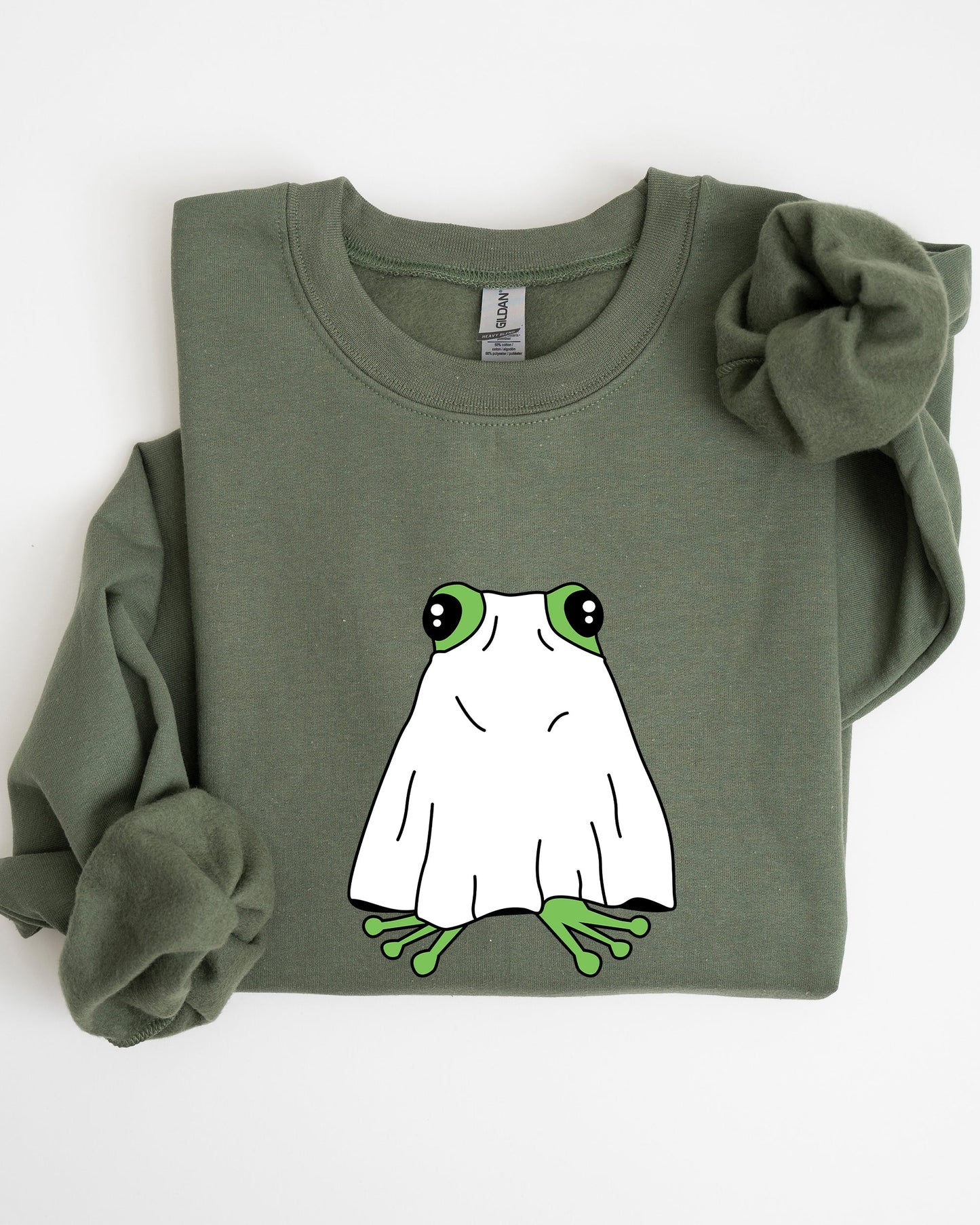 Halloween Aesthetic Costume Sweatshirt Frog Ghost Skeleton Witch Meme